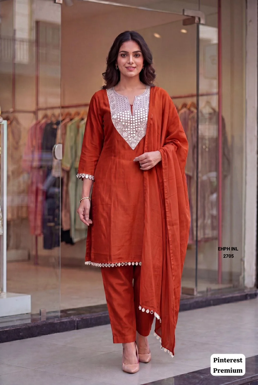 Teal Blue Premium Mirror Work Festive Wear Salwar Suit Set